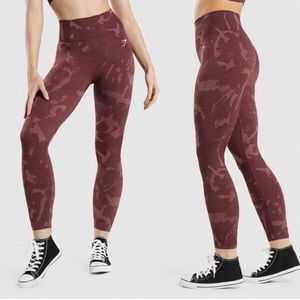 GYMSHARK ADAPT CAMO SEAMLESS RIBBED LEGGINGS ***NEW WITHOUT TAGS